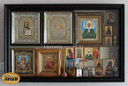 Киот для собрания икон, 50 см x 80 см, горизонтальный